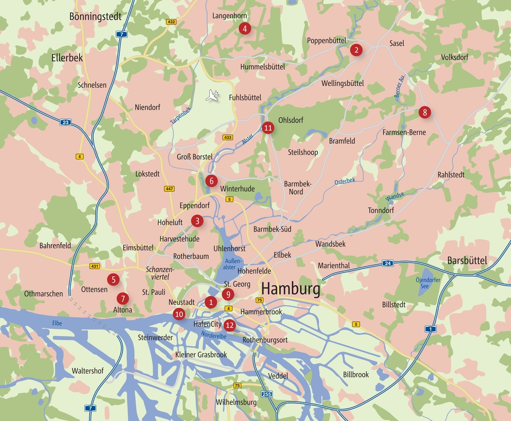 Weitere Ansicht: Mit dem Rad durch Hamburg | Tanja Breukelchen
