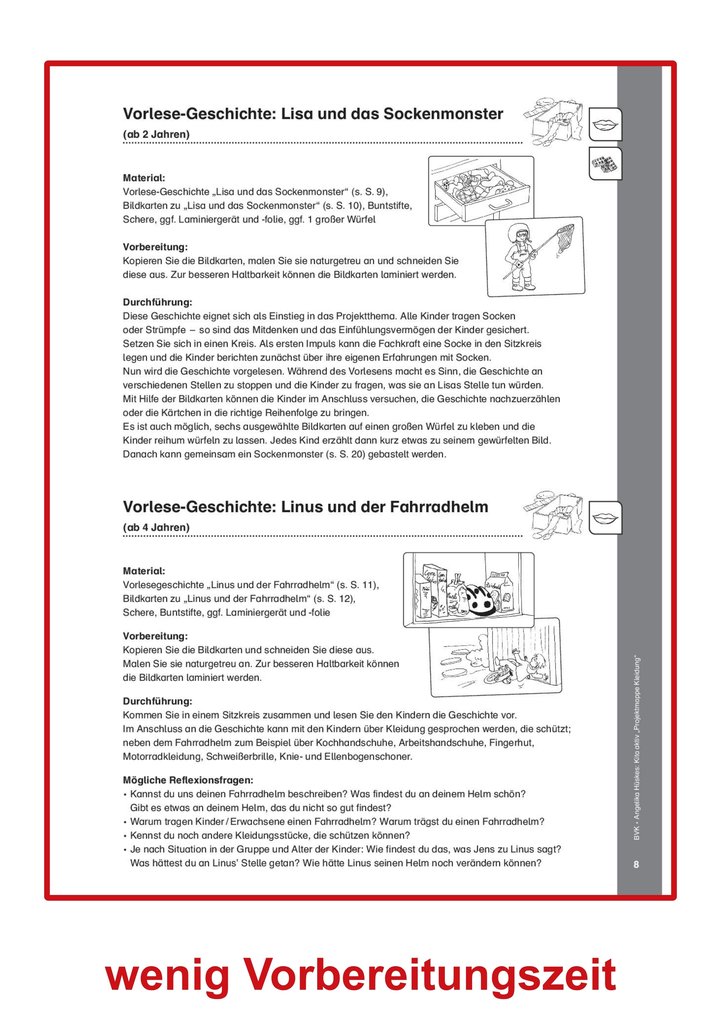 Weitere Ansicht: Kita aktiv Projektmappe Kleidung | Angelika Hüskes