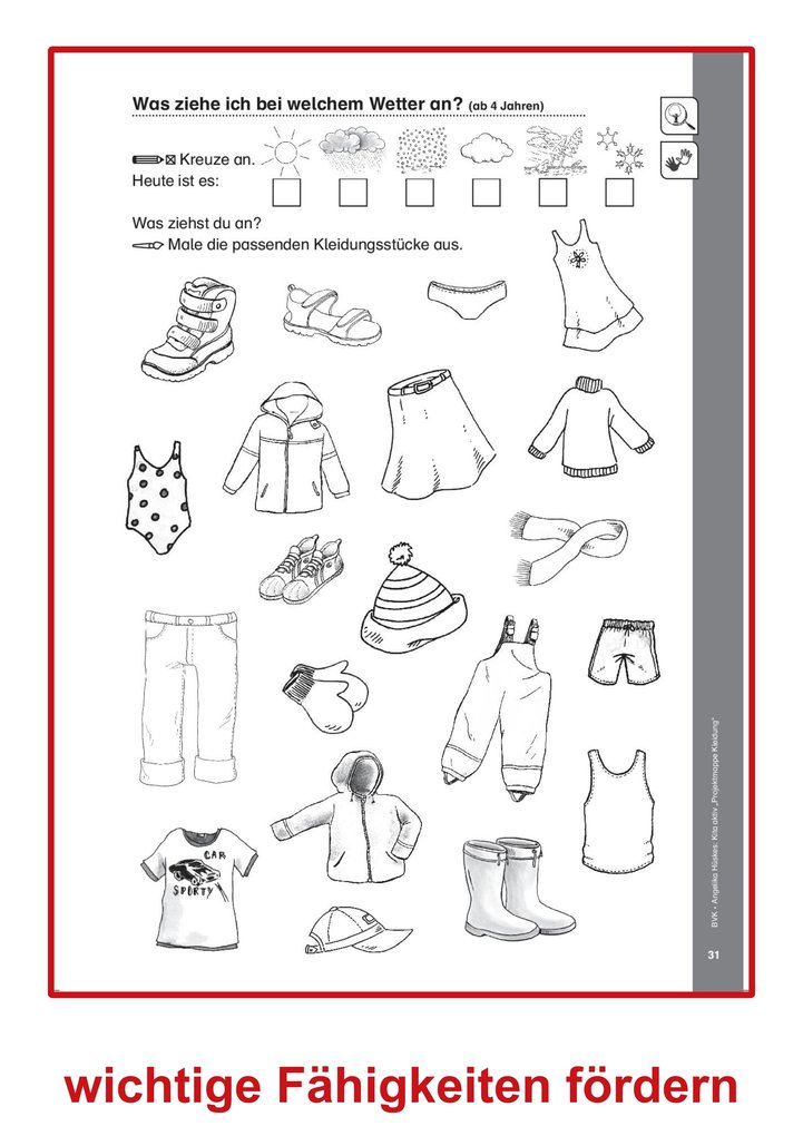 Weitere Ansicht: Kita aktiv Projektmappe Kleidung | Angelika Hüskes