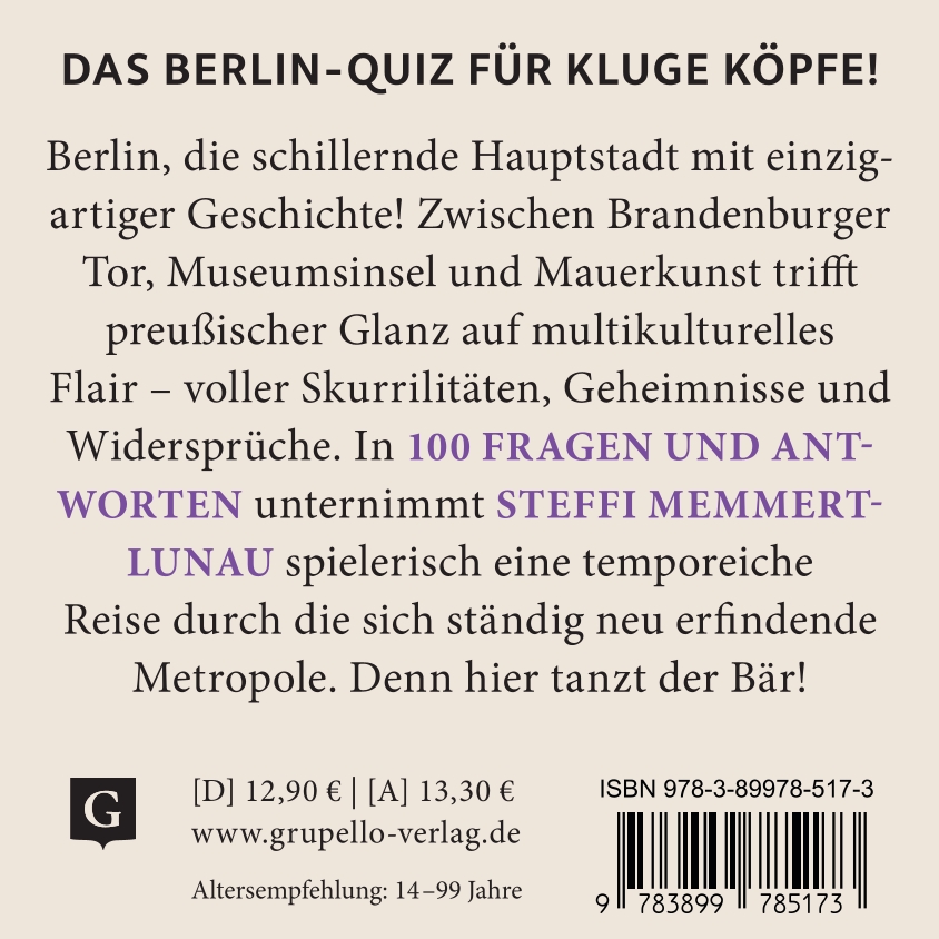 Weitere Ansicht: Berlin-Quiz | Steffi Memmert-Lunau
