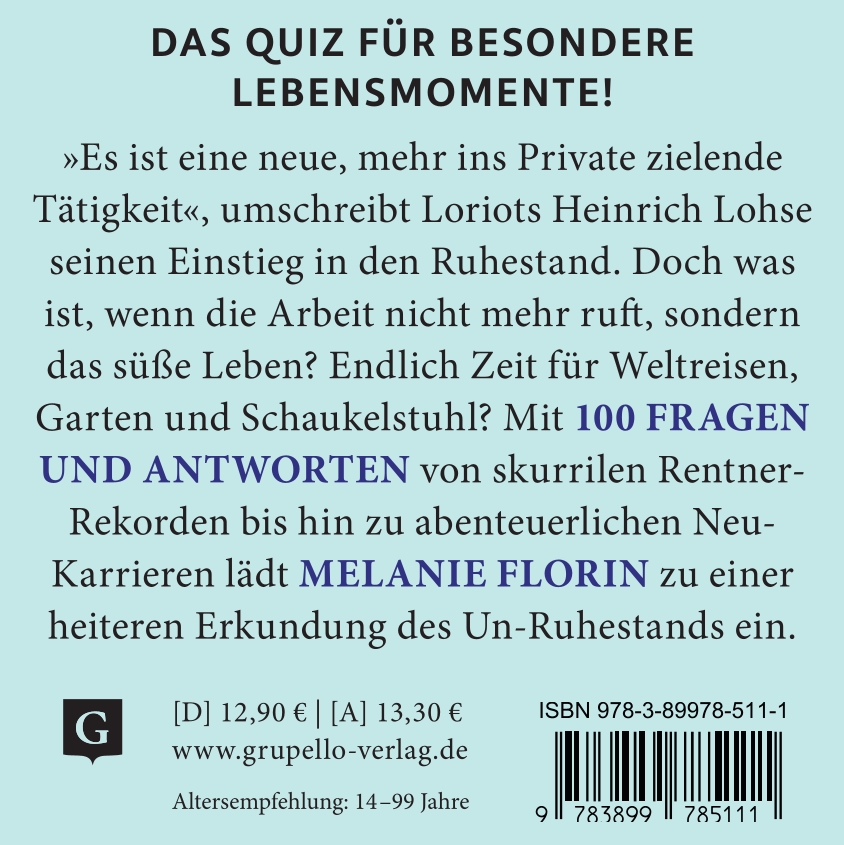 Weitere Ansicht: Ruhestand. Das Quiz | Melanie Florin