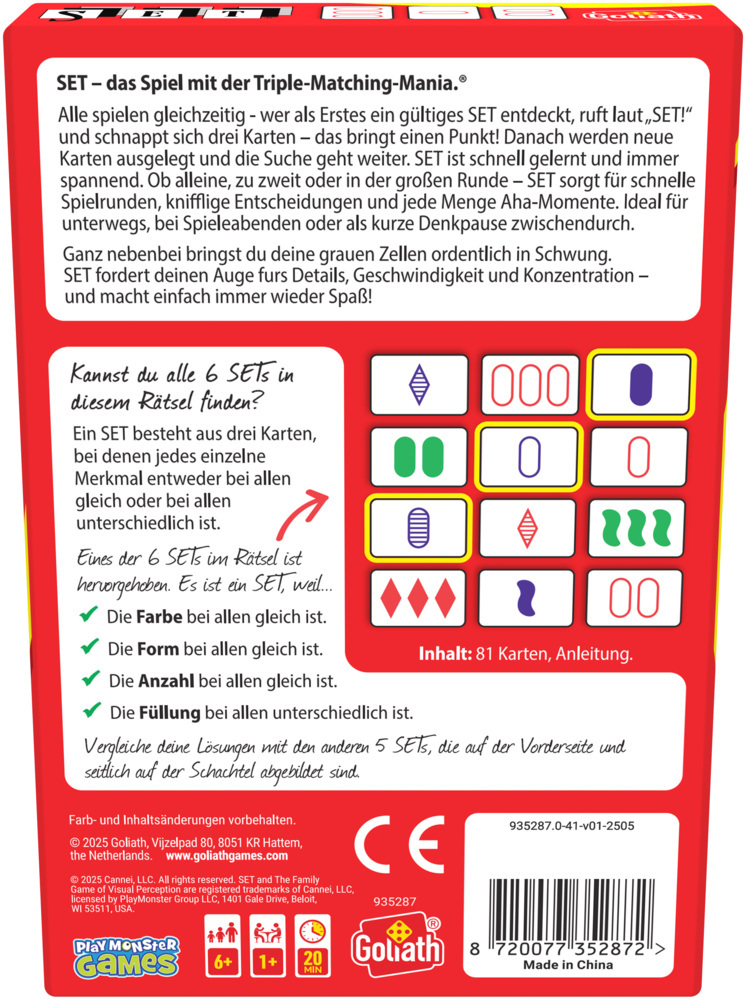 Weitere Ansicht: SET