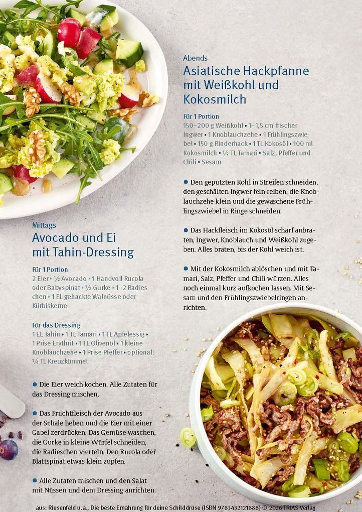Weitere Ansicht: Die beste Ernährung für deine Schilddrüse | Iwonna Riesenfeld, Kira Bandmann