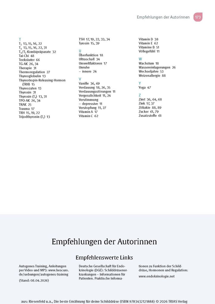 Weitere Ansicht: Die beste Ernährung für deine Schilddrüse | Iwonna Riesenfeld, Kira Bandmann