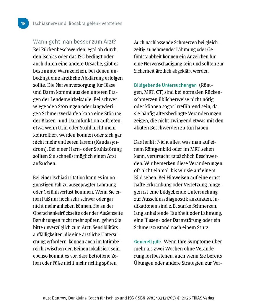 Weitere Ansicht: Der kleine Coach für Ischias und ISG | Kay Bartrow
