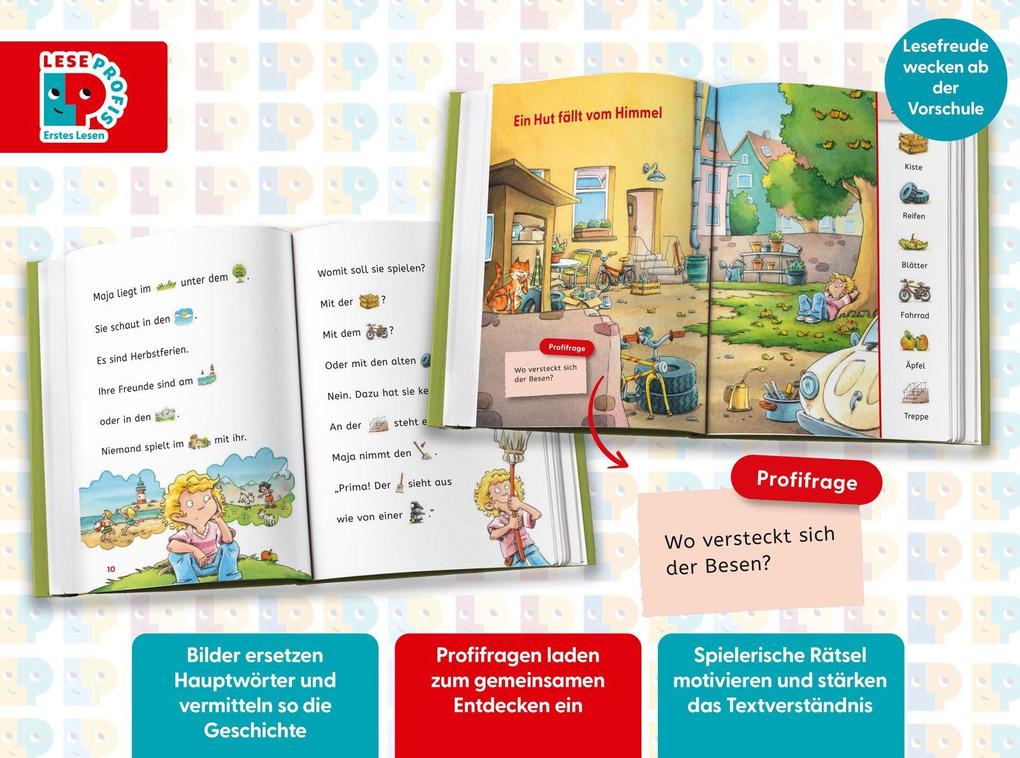 Weitere Ansicht: Leseprofis - Mit Bildern lesen lernen: Der geheimnisvolle Zauberhut, Erstes Lesen | Dirk Hennig