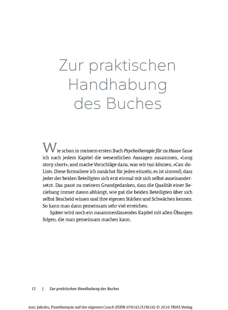 Weitere Ansicht: Paartherapie auf der eigenen Couch | Birgit Jakobs