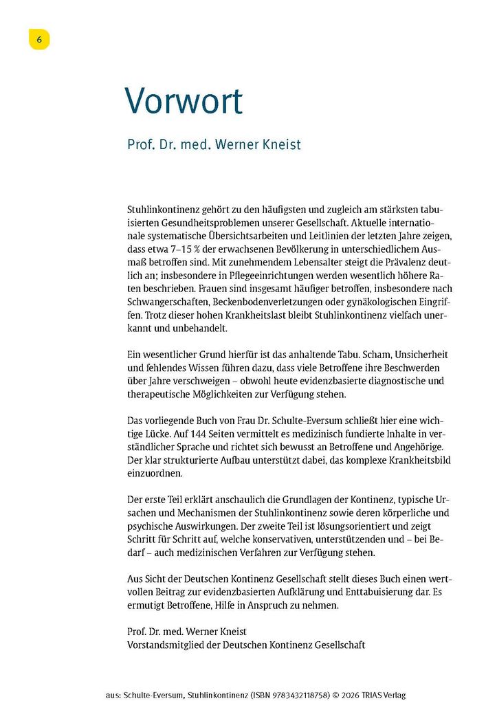 Weitere Ansicht: Stuhlinkontinenz | Caterina Schulte-Eversum