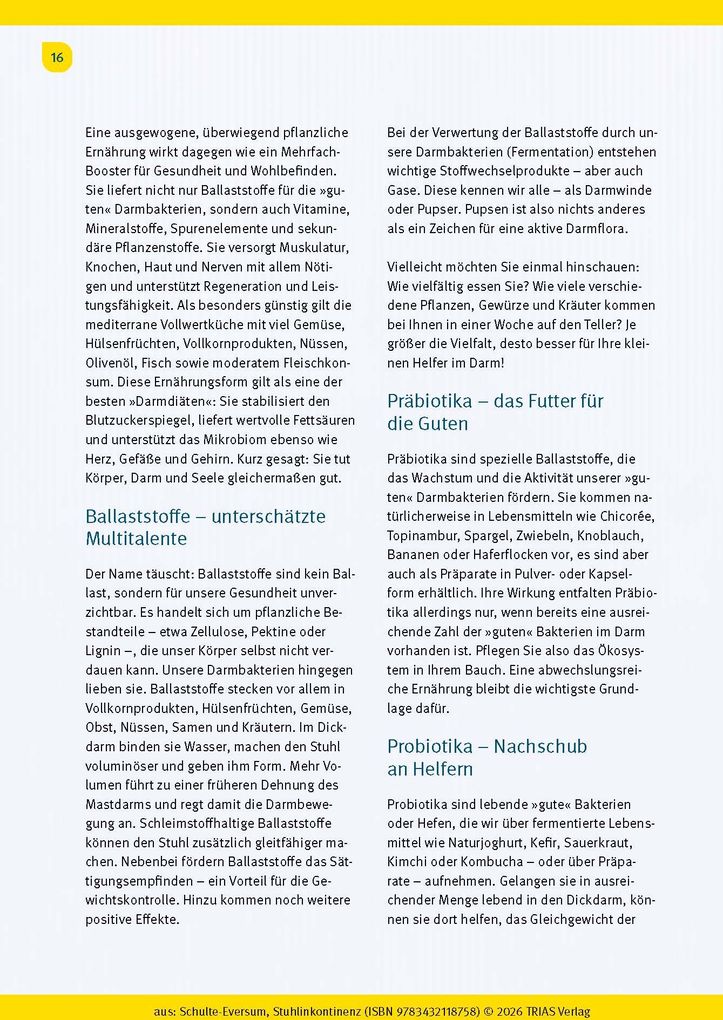 Weitere Ansicht: Stuhlinkontinenz | Caterina Schulte-Eversum