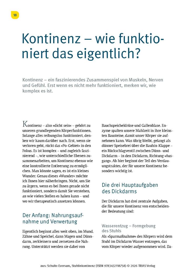 Weitere Ansicht: Stuhlinkontinenz | Caterina Schulte-Eversum