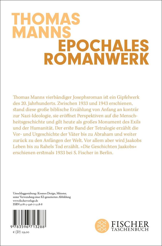 Weitere Ansicht: Joseph und seine Brüder I. Die Geschichten Jaakobs (Neuausgabe) | Thomas Mann