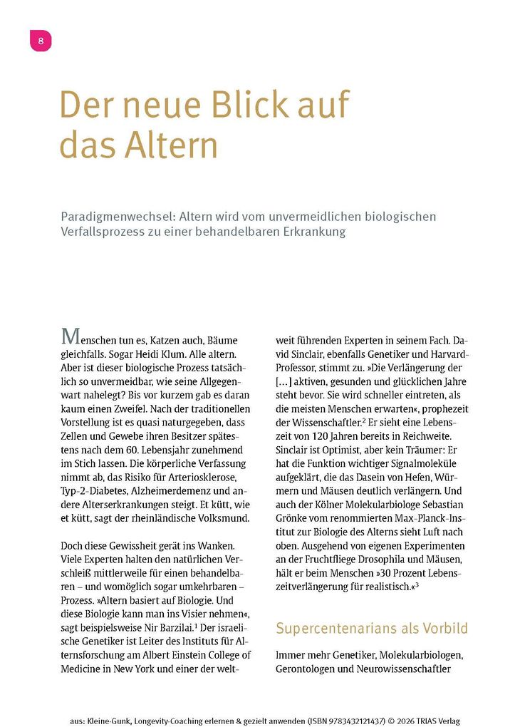 Weitere Ansicht: Longevity-Coaching erlernen und gezielt anwenden | Bernd Kleine-Gunk