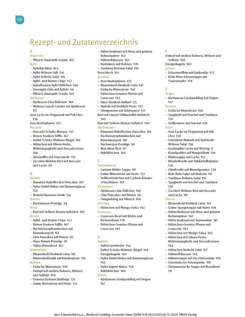 Weitere Ansicht: Medical Cooking: Gesunde Haut | Julia Lämmerhirt, Bettina Snowdon