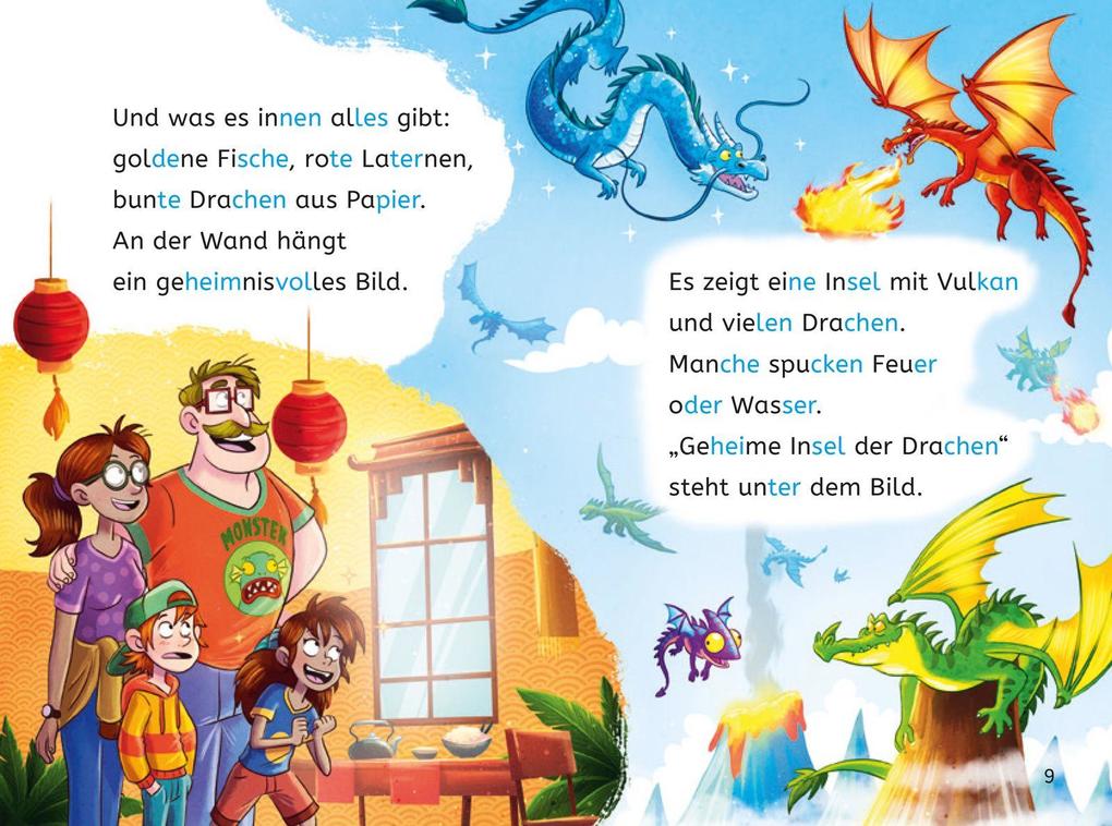 Weitere Ansicht: Leseprofis - Silbe-für-Silbe: Das Geheimnis der Dracheninsel, 1. Klasse | Sabine Stehr