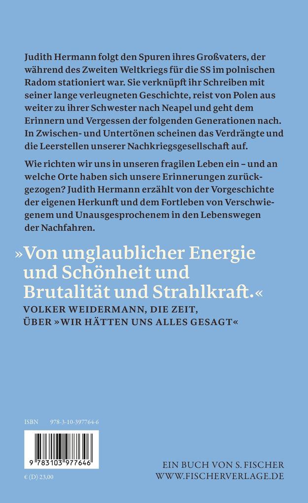 Weitere Ansicht: Ich möchte zurückgehen in der Zeit | Judith Hermann