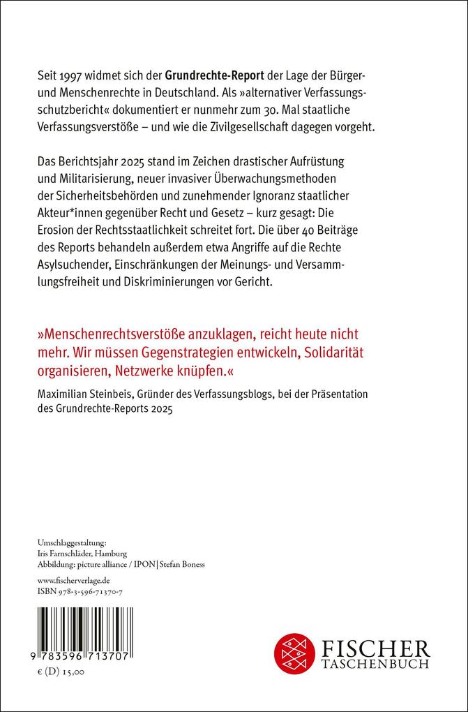 Weitere Ansicht: Grundrechte Report 2026