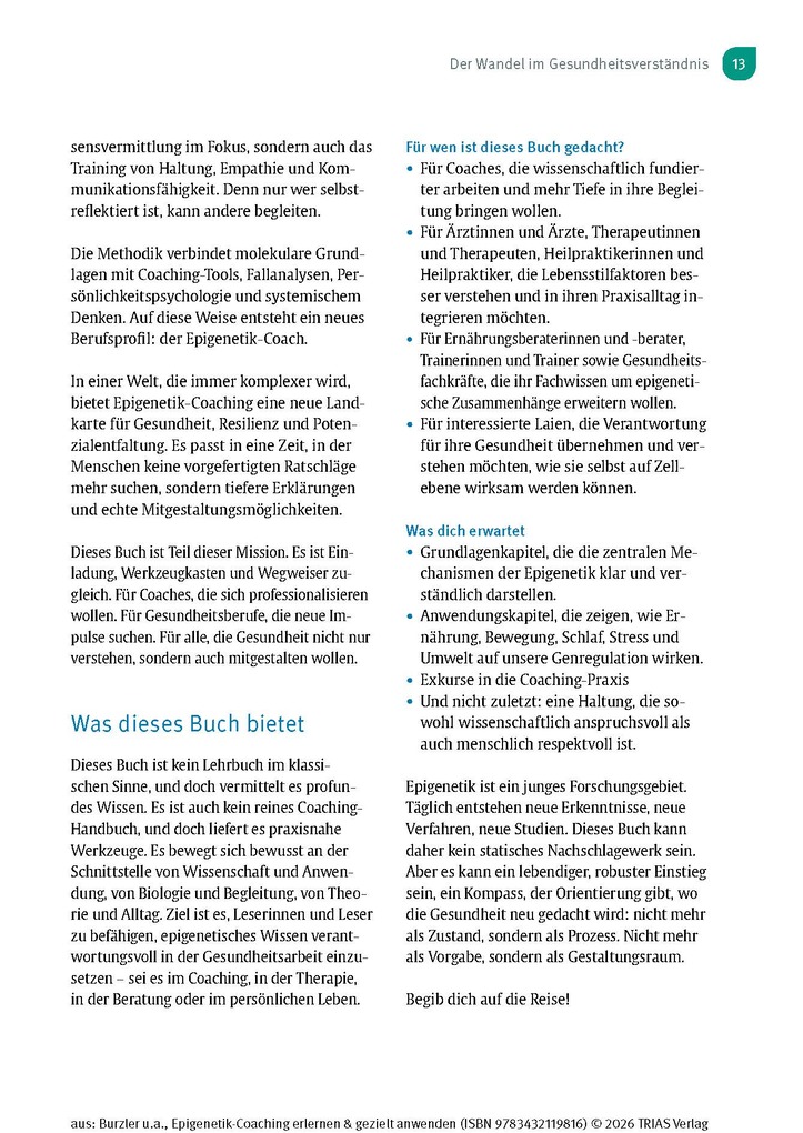 Weitere Ansicht: Epigenetik-Coaching erlernen & gezielt anwenden | Manuel Burzler, Timo Janisch