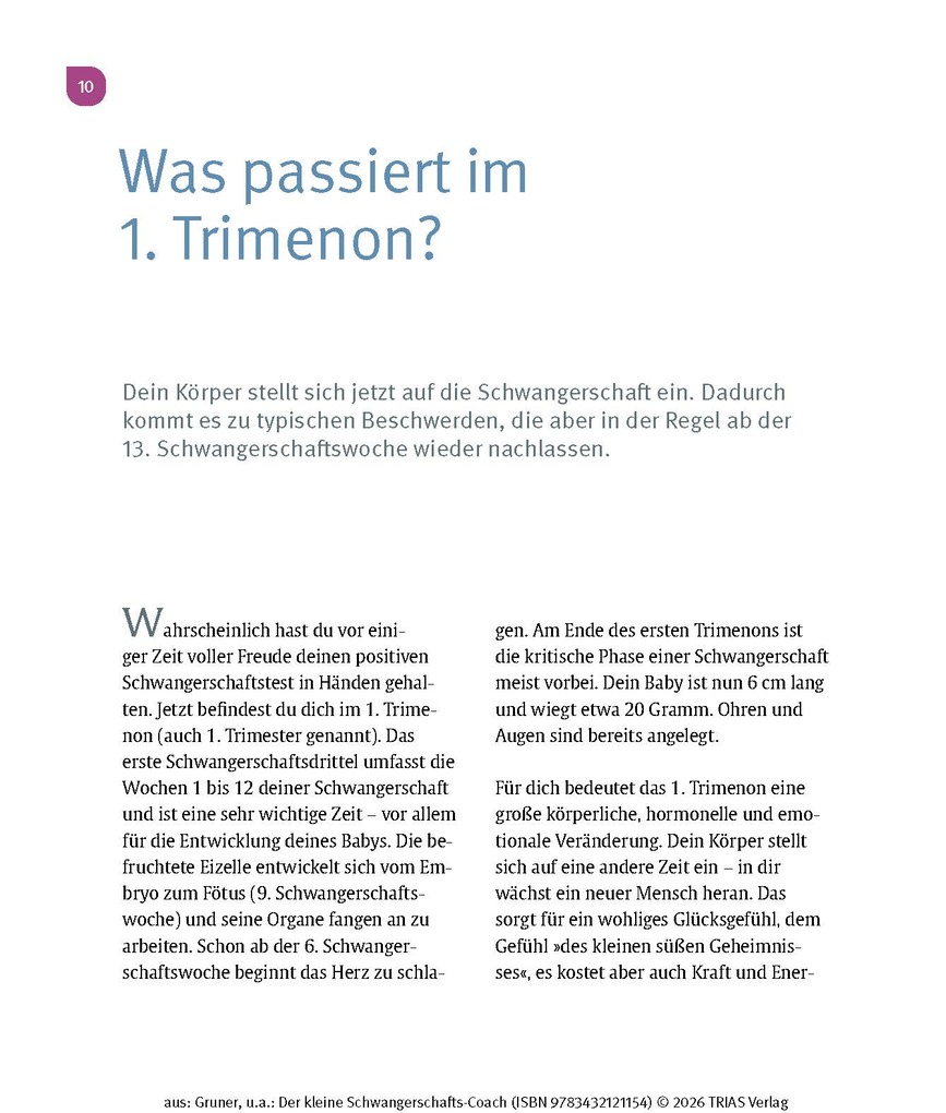 Weitere Ansicht: Der kleine Schwangerschafts-Coach | Juliane Schäfer, Stefanie Gruner