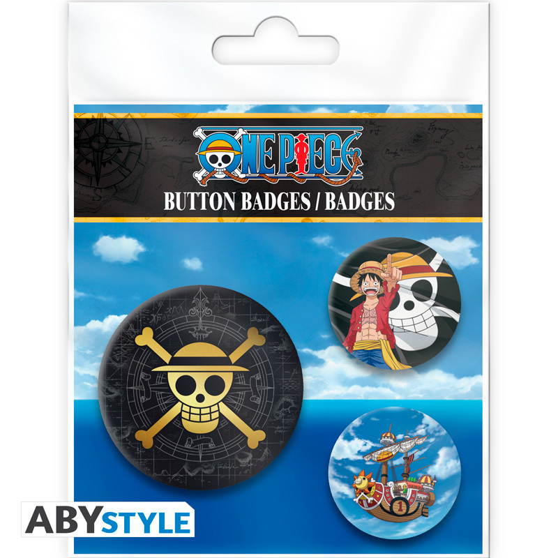 Weitere Ansicht: ONE PIECE - Badge Pack - Skull & Luffy