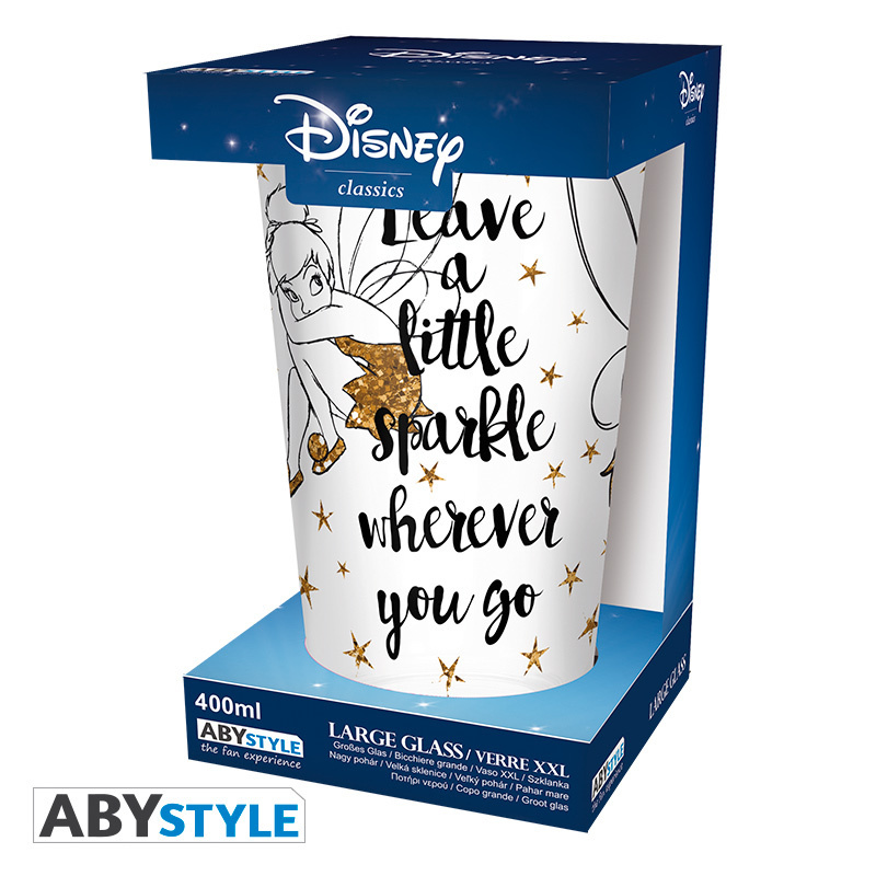 Weitere Ansicht: DISNEY - Large Glass - - Tinkerbell Gold - Glitter