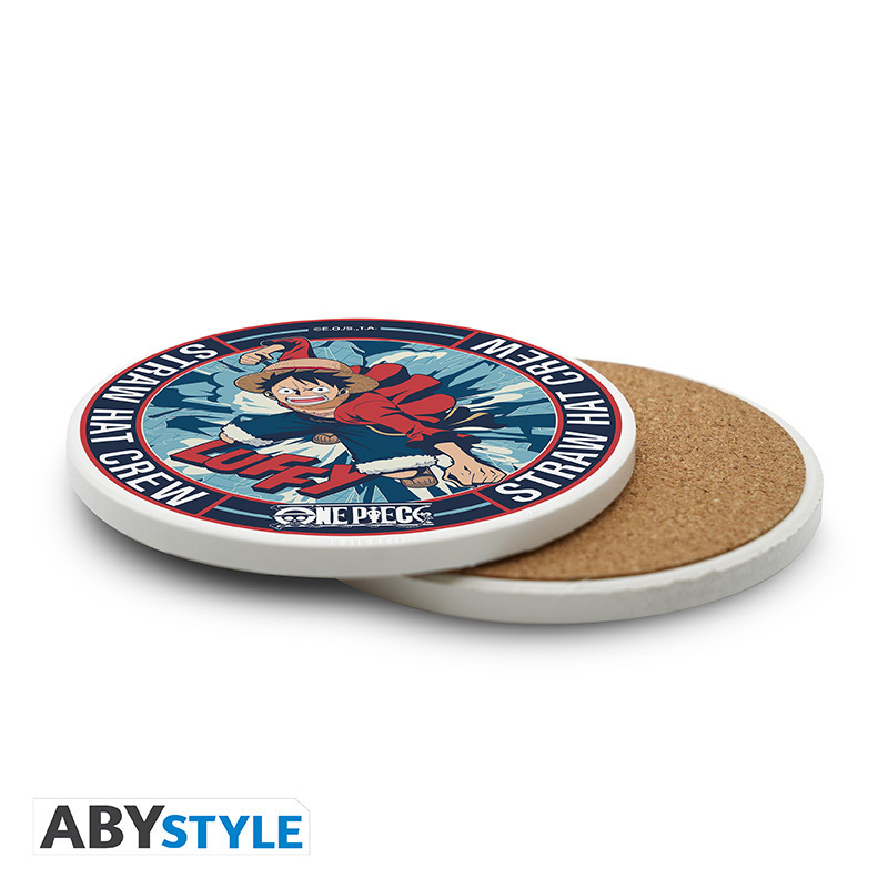 Weitere Ansicht: ONE PIECE - Ceramic Coasters "Luffy"