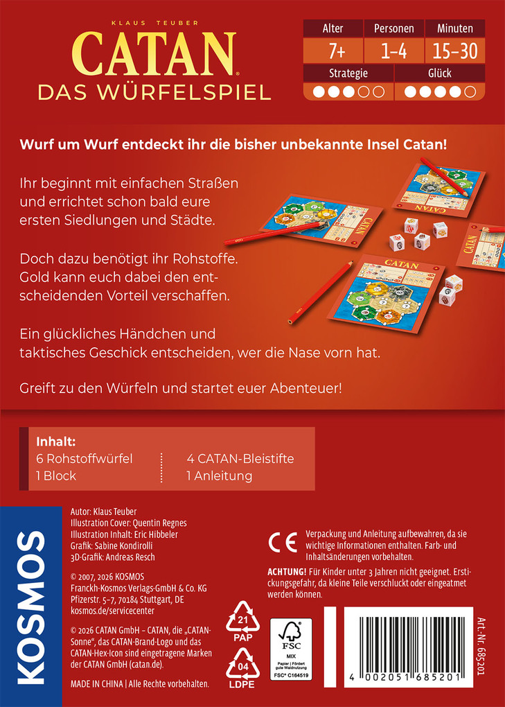 Weitere Ansicht: CATAN - Das Würfelspiel | Klaus Teuber