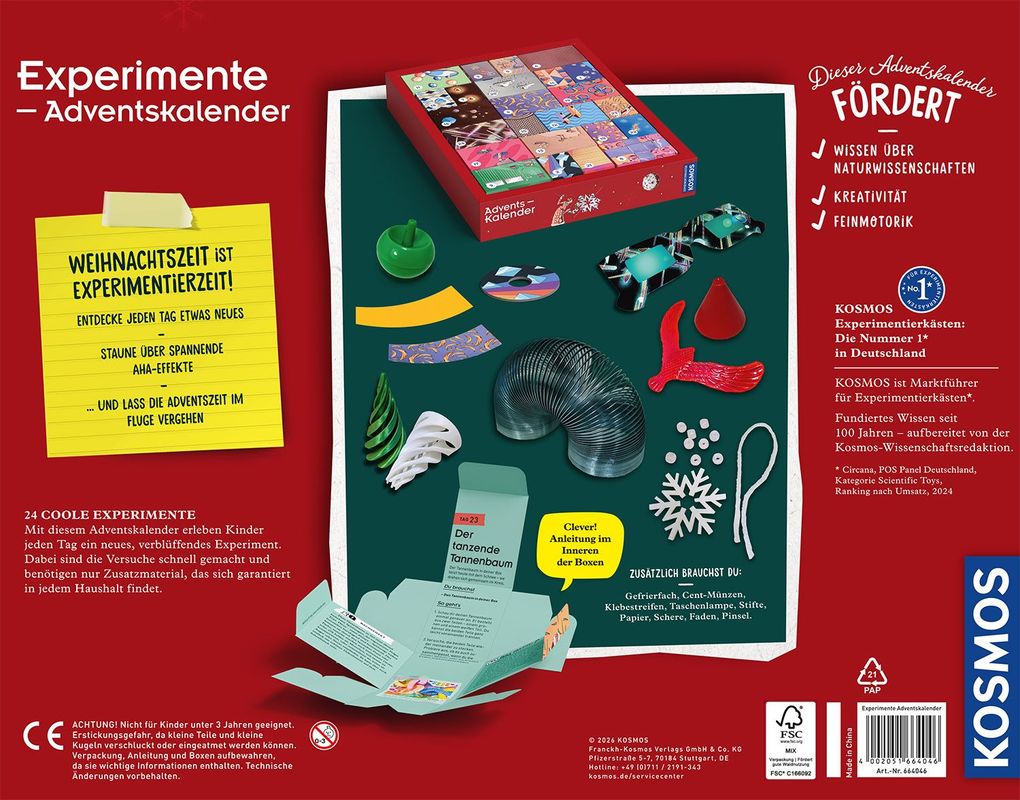 Weitere Ansicht: Adventskalender - Die schönsten Experimente zur Weihnachtszeit