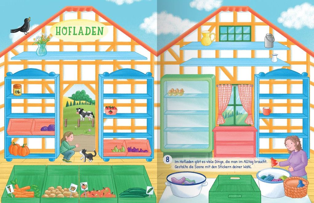 Weitere Ansicht: Meine große bunte Stickerwelt - Einkaufen