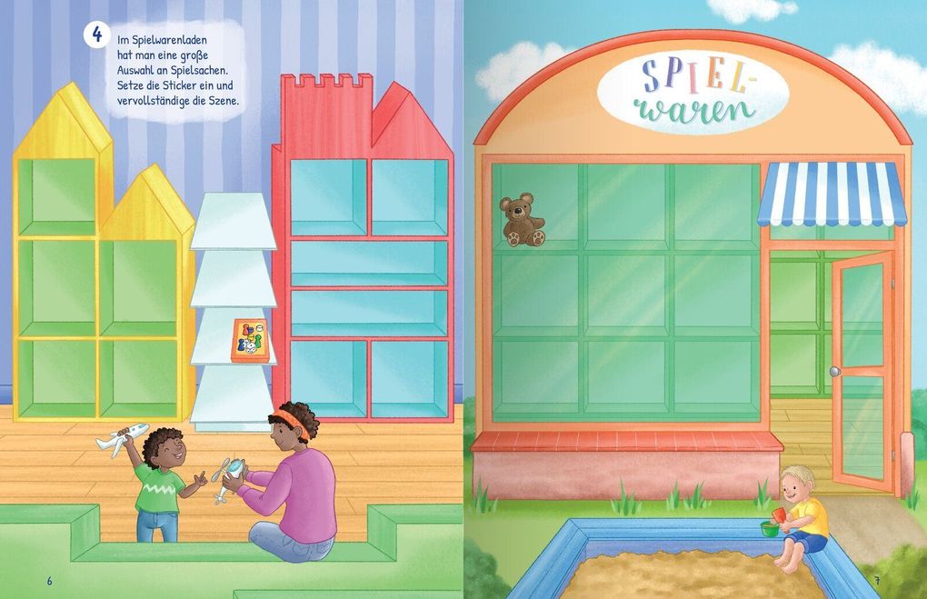 Weitere Ansicht: Meine große bunte Stickerwelt - Einkaufen