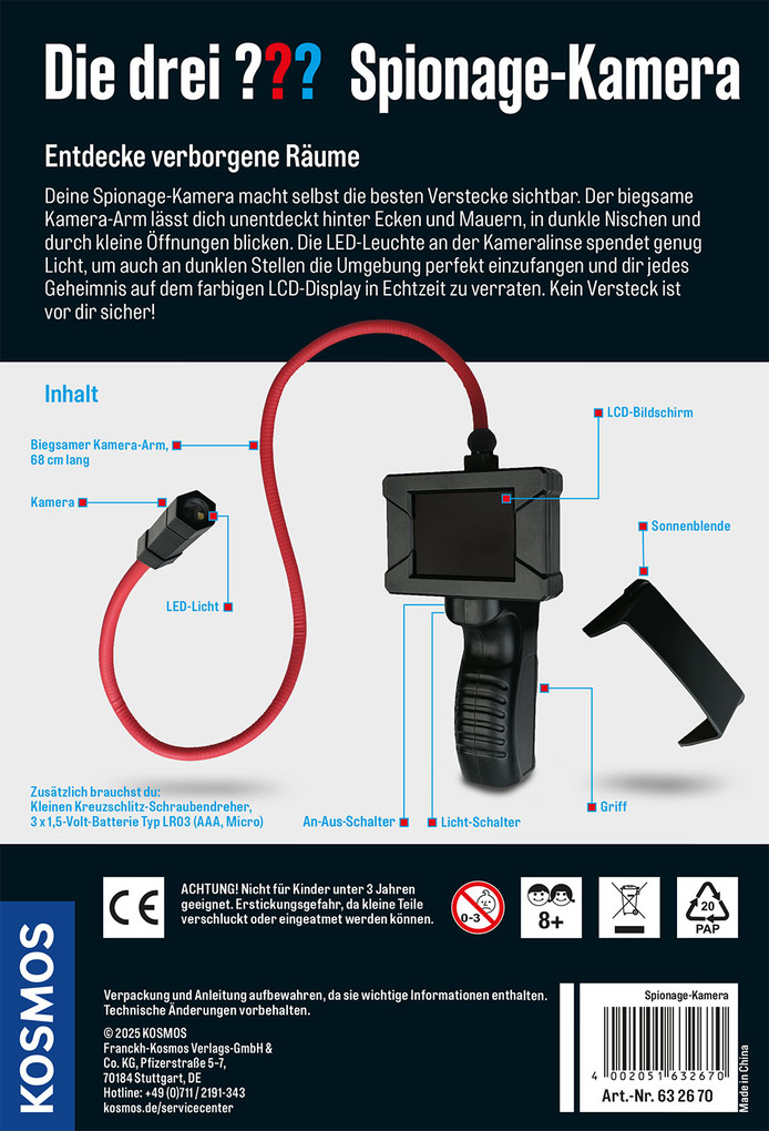 Weitere Ansicht: Die drei ??? Spionage-Kamera