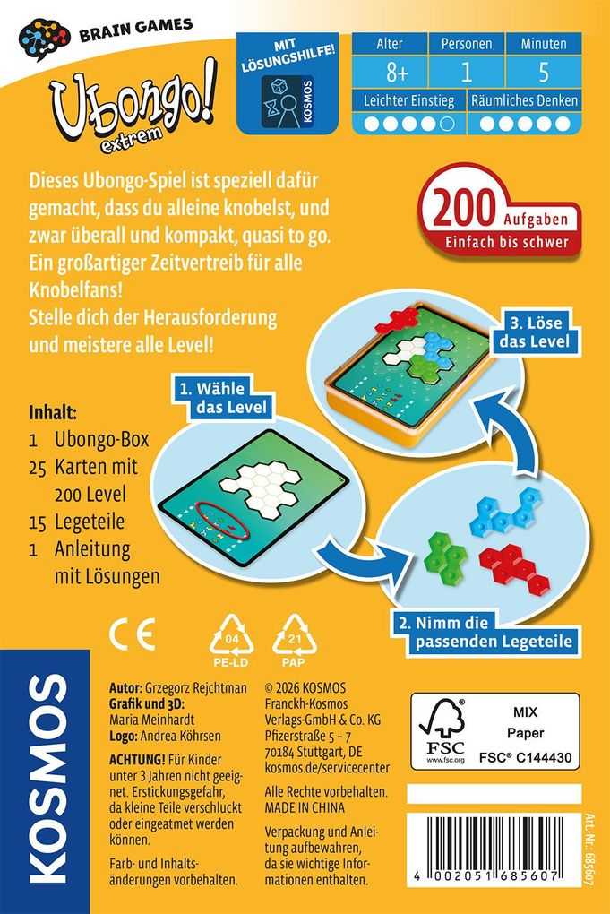 Weitere Ansicht: Ubongo! Extrem Brain Games | Grzegorz Rejchtman
