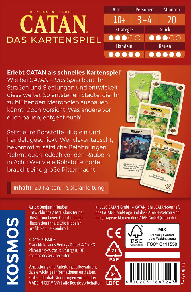 Weitere Ansicht: CATAN - Das Kartenspiel | Benjamin Teuber