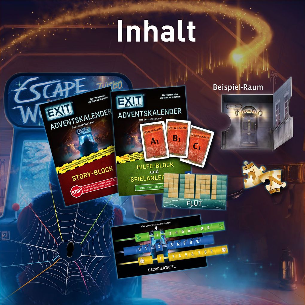 Weitere Ansicht: EXIT® - Das Spiel - Adventskalender: Das versteckte Level | Inka Brand, Markus Brand
