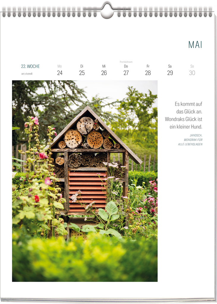 Weitere Ansicht: Literarischer Kalender - Bienen & Schmetterlinge 2027