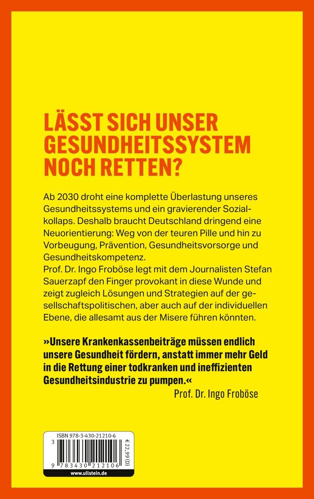 Weitere Ansicht: Deutschland ist krank | Ingo Froböse, Stefan Sauerzapf