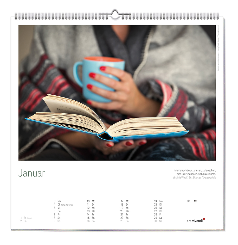 Weitere Ansicht: Der literarische Lesen Kalender 2027 | Vivendi Ars