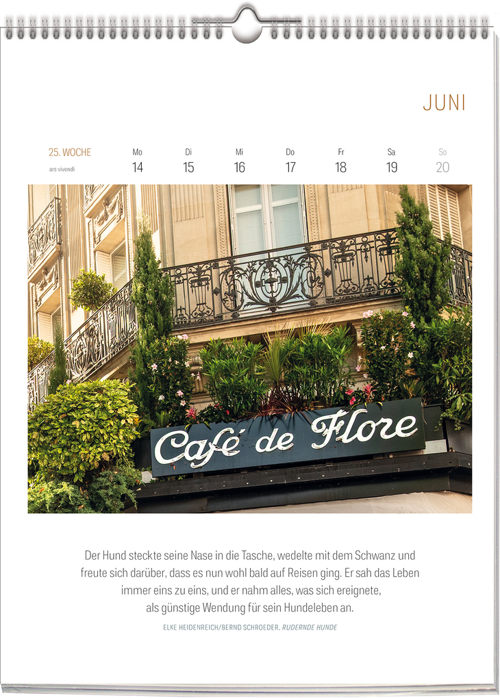 Weitere Ansicht: Literarischer Café Kalender 2027 | Vivendi Ars
