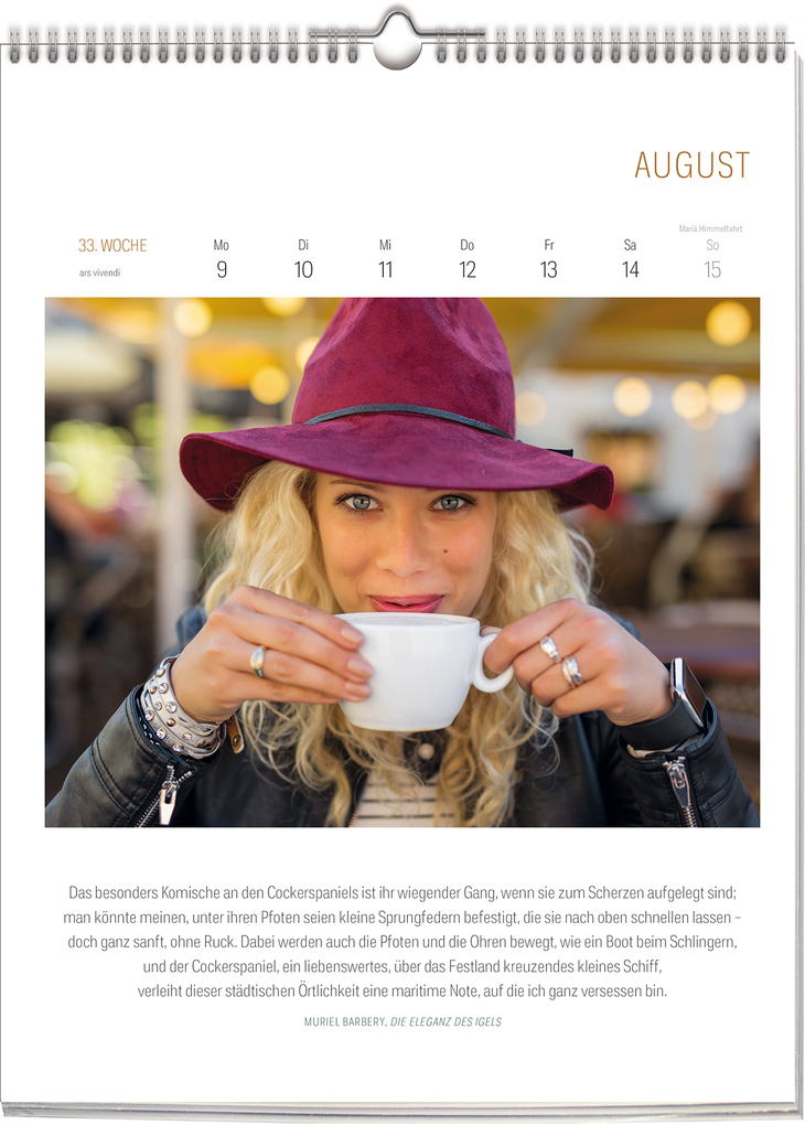 Weitere Ansicht: Literarischer Café Kalender 2027 | Vivendi Ars