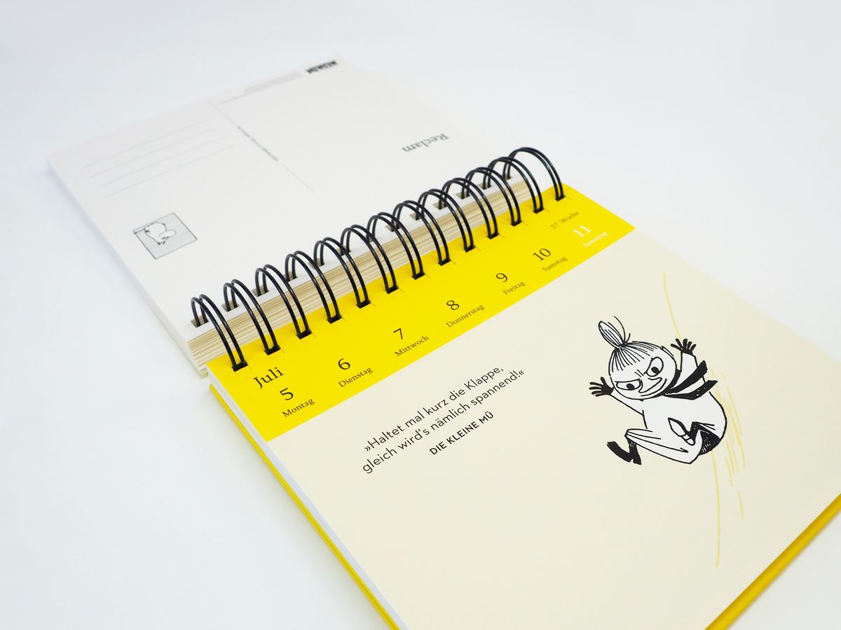 Weitere Ansicht: Die Mumins für alle Lebenslagen. Postkartenkalender 2027 | Tove Jansson