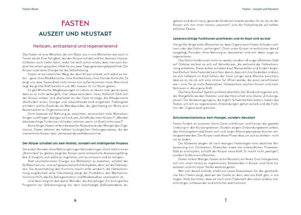 Weitere Ansicht: Fasten:Reset | Elisabeth Rabeder