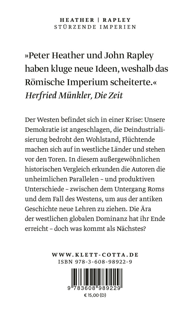 Weitere Ansicht: Stürzende Imperien | Peter Heather, John Rapley