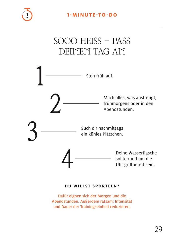 Weitere Ansicht: 1-Minuten-Strategie Hitze | Sebastian Karl