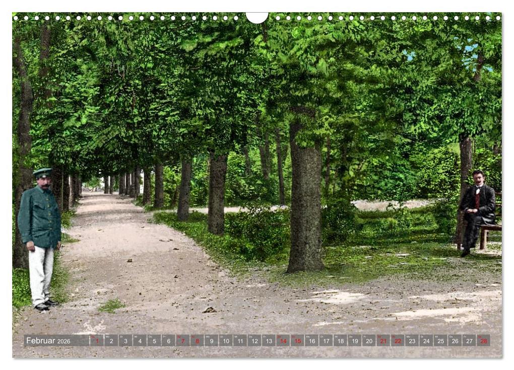 Weitere Ansicht: Aschersleben um 1900 - Auf der alten Burg - Kolorierte Schwarzweißfotos (Wandkalender 2026 DIN A3 quer), CALVENDO Monatskalender | André Tetsch, Calvendo