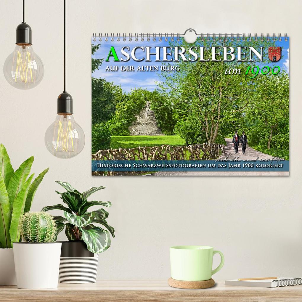 Weitere Ansicht: Aschersleben um 1900 - Auf der alten Burg - Kolorierte Schwarzweißfotos (Wandkalender 2026 DIN A4 quer), CALVENDO Monatskalender | André Tetsch, Calvendo