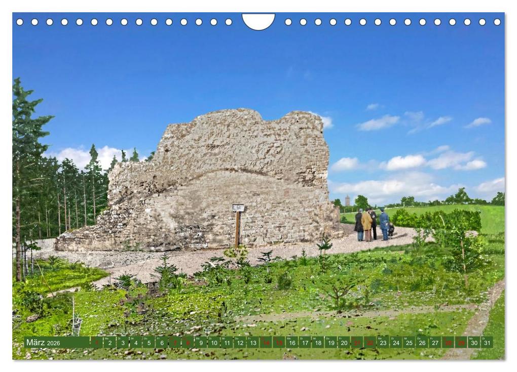 Weitere Ansicht: Aschersleben um 1900 - Auf der alten Burg - Kolorierte Schwarzweißfotos (Wandkalender 2026 DIN A4 quer), CALVENDO Monatskalender | André Tetsch, Calvendo