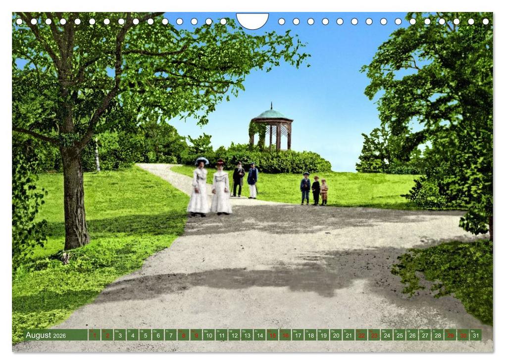 Weitere Ansicht: Aschersleben um 1900 - Auf der alten Burg - Kolorierte Schwarzweißfotos (Wandkalender 2026 DIN A4 quer), CALVENDO Monatskalender | André Tetsch, Calvendo