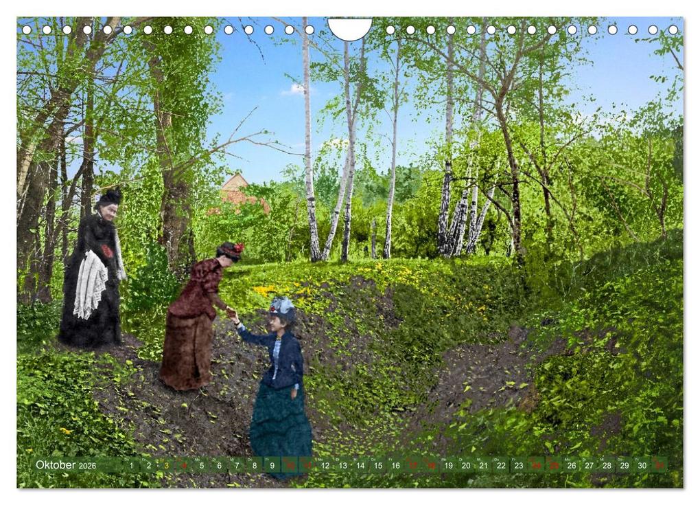 Weitere Ansicht: Aschersleben um 1900 - Auf der alten Burg - Kolorierte Schwarzweißfotos (Wandkalender 2026 DIN A4 quer), CALVENDO Monatskalender | André Tetsch, Calvendo