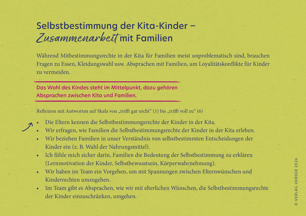 Weitere Ansicht: Partizipation in Krippe und Kita. 40 Reflexionskarten für die Teamarbeit | Franziska Schubert-Suffrian, Michael Regner