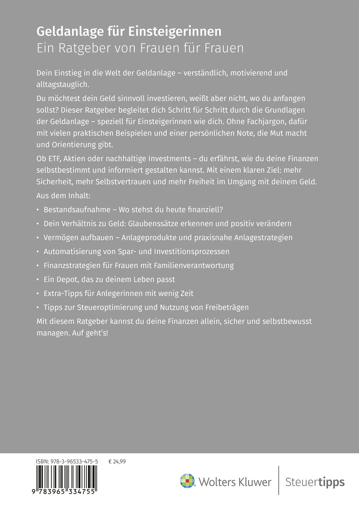 Weitere Ansicht: Geldanlage für Einsteigerinnen | Maike Backhaus