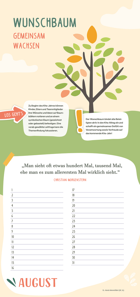 Weitere Ansicht: Immerwährender Teamkalender. Für ein gutes Miteinander | Katja Weber